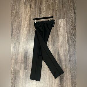 MELISSA PAIGE BLACK STRAIGHT-LEG PANTS W/ ELASTIC WAISTBAND SIZE XS